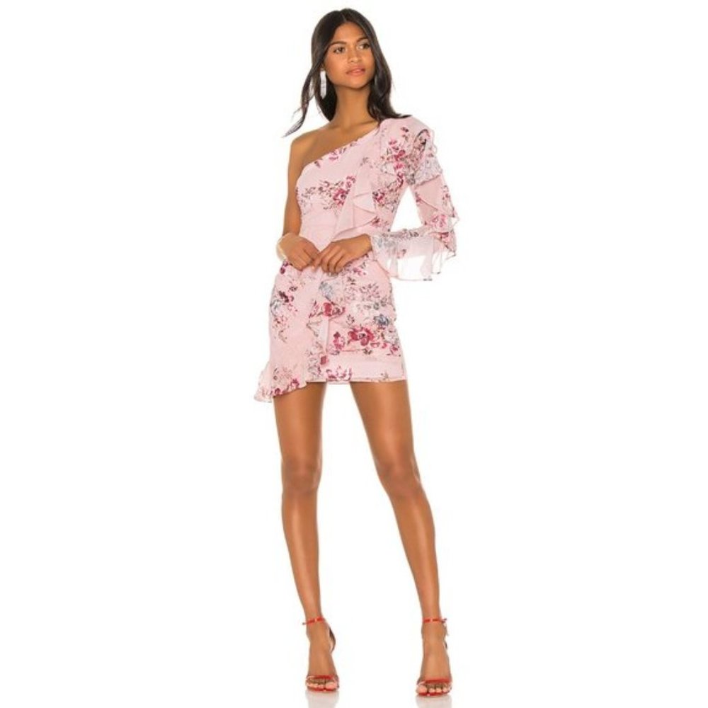 NEW Michael Costello x REVOLVE Carter Dress Pink S
